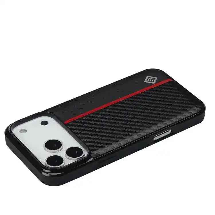 LC.IMEEKE 3 in 1 Carbon Fiber Texture Shockproof Phone Case