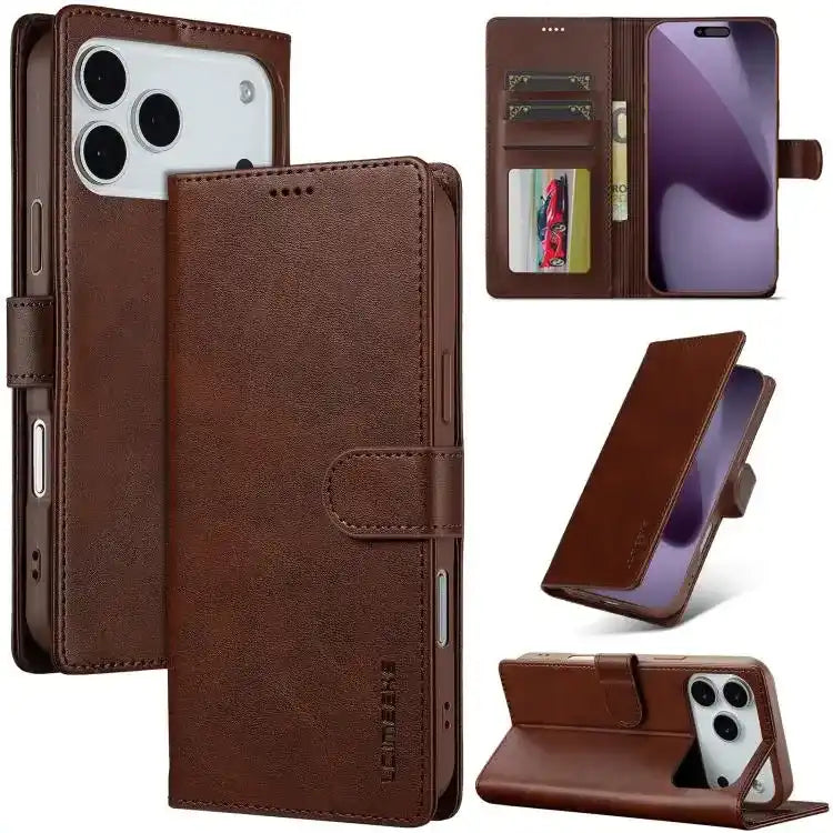 LC.IMEEKE Calf Texture Horizontal Flip Leather Case LC.IMEEKE
