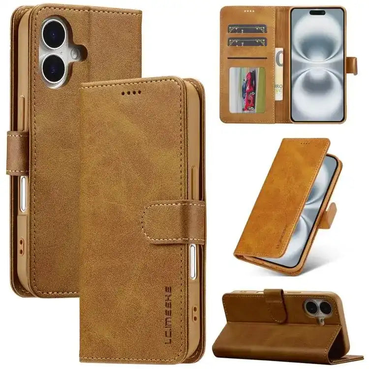 LC.IMEEKE Calf Texture Horizontal Flip Leather Case LC.IMEEKE