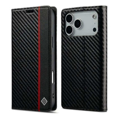 LC.IMEEKE Carbon Fiber Leather Phone Case LC.IMEEKE