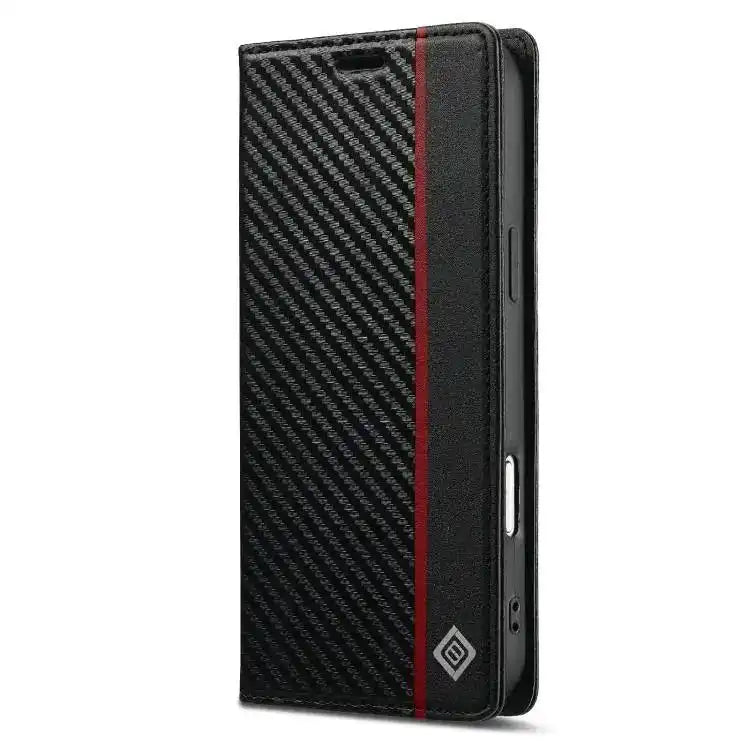 LC.IMEEKE Carbon Fiber Leather Phone Case LC.IMEEKE