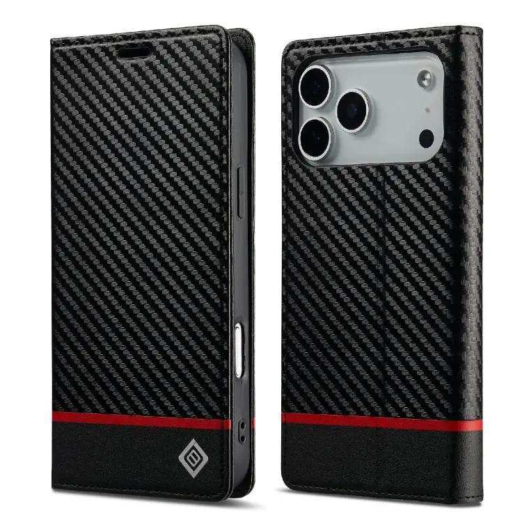 LC.IMEEKE Carbon Fiber Leather Phone Case LC.IMEEKE