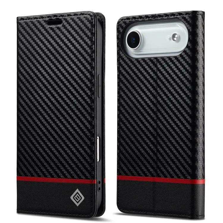 LC.IMEEKE Carbon Fiber Leather Phone Case LC.IMEEKE