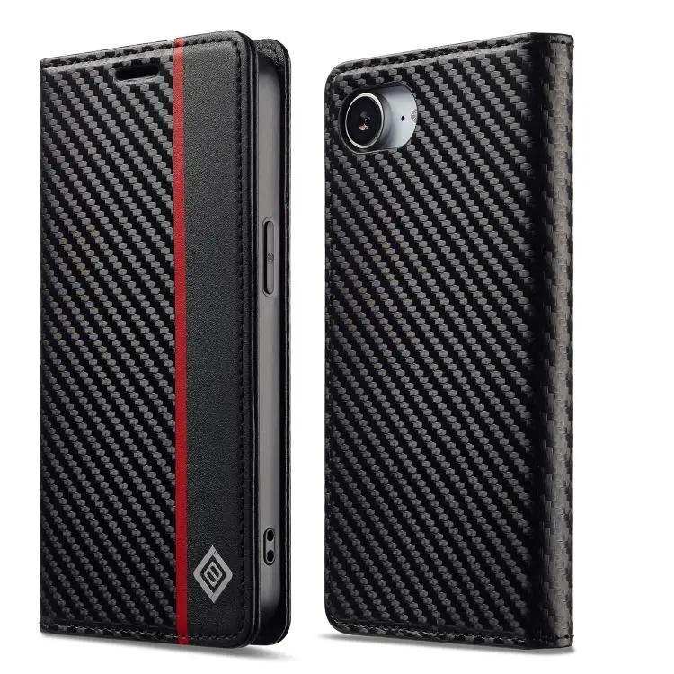 LC.IMEEKE Carbon Fiber Leather Phone Case LC.IMEEKE
