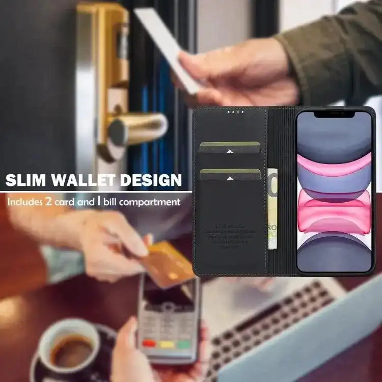 LC.IMEEKE L1 Series Frosted Fine Texture PU Phone Case LC.IMEEKE