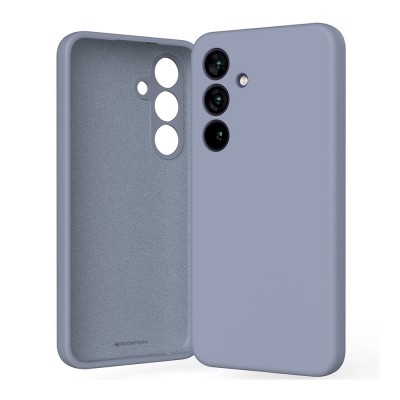 Mercury Silicone Cover Case for Samsung Galaxy S25-Lavender Grey