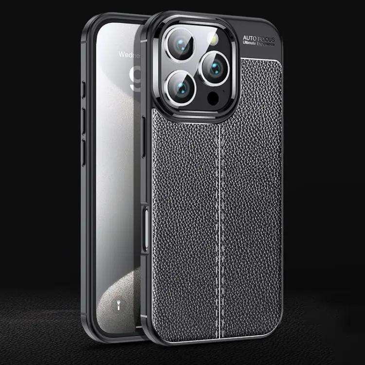 Litchi Texture Shockproof TPU Phone Case MyMobile