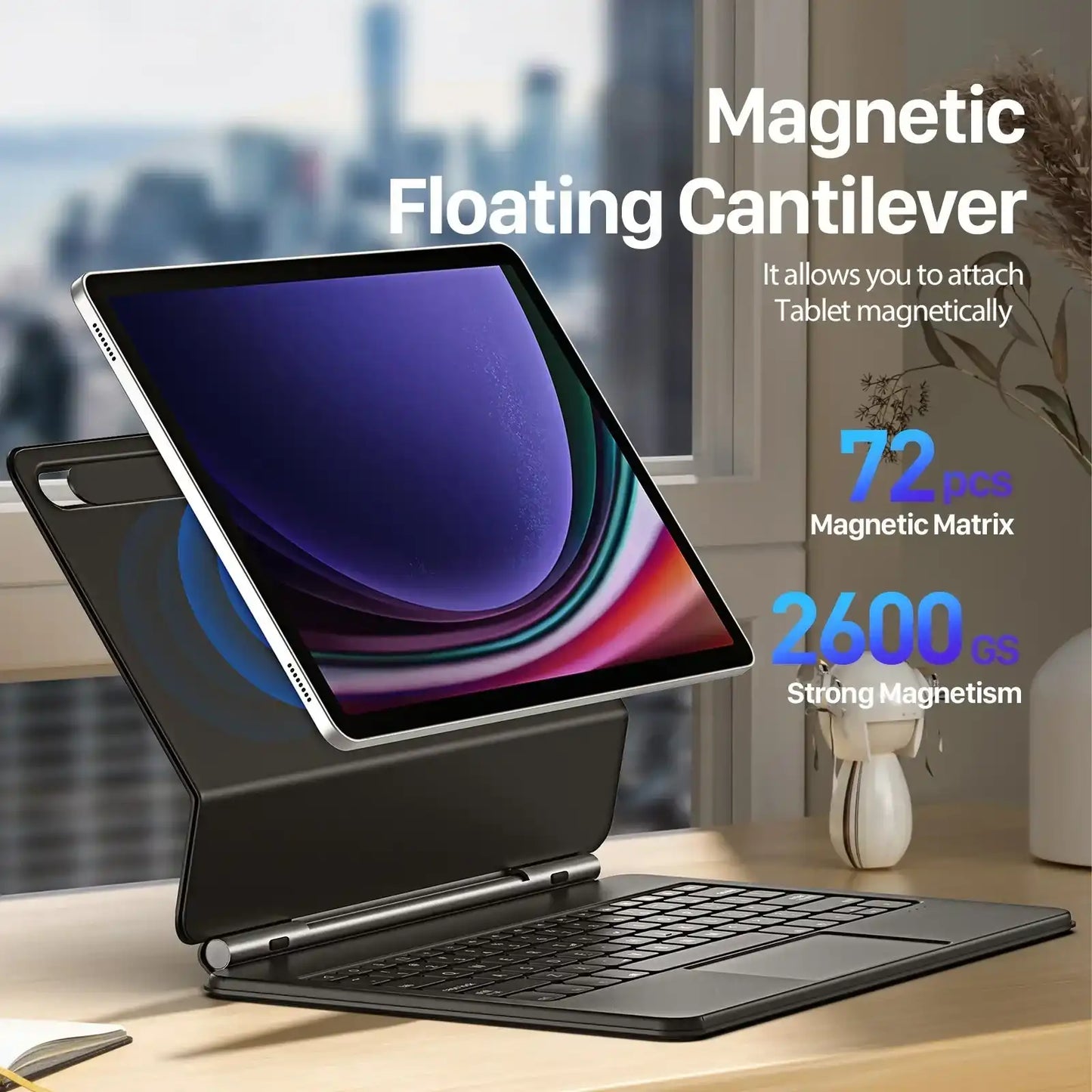 MK Series Keyboard with Protective Case for Samsung Tab S10 FE / S9 / S9 FE / S8 / S7 Samsung