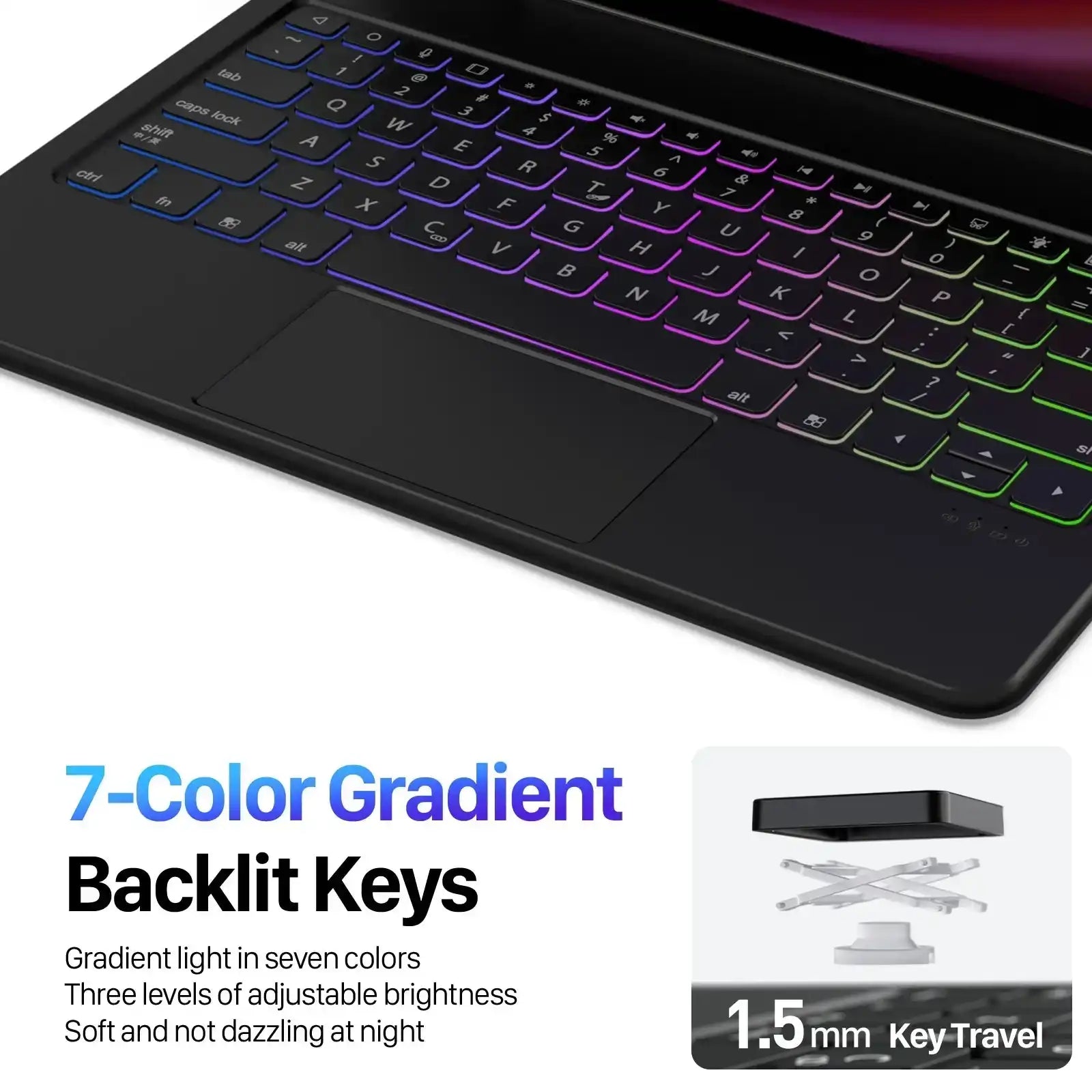 MK Series Keyboard with Protective Case for Samsung Tab S10 FE / S9 / S9 FE / S8 / S7 Samsung