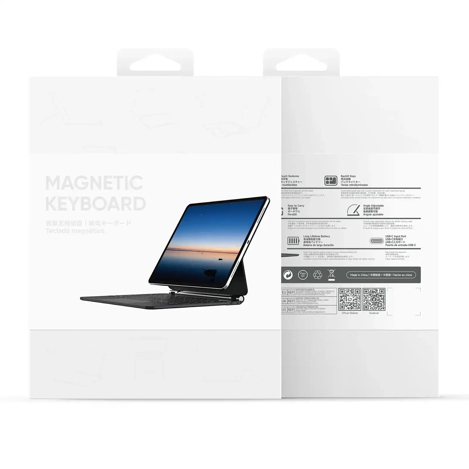 MK Series Keyboard with Protective Case for Samsung Tab S10 FE / S9 / S9 FE / S8 / S7 Samsung