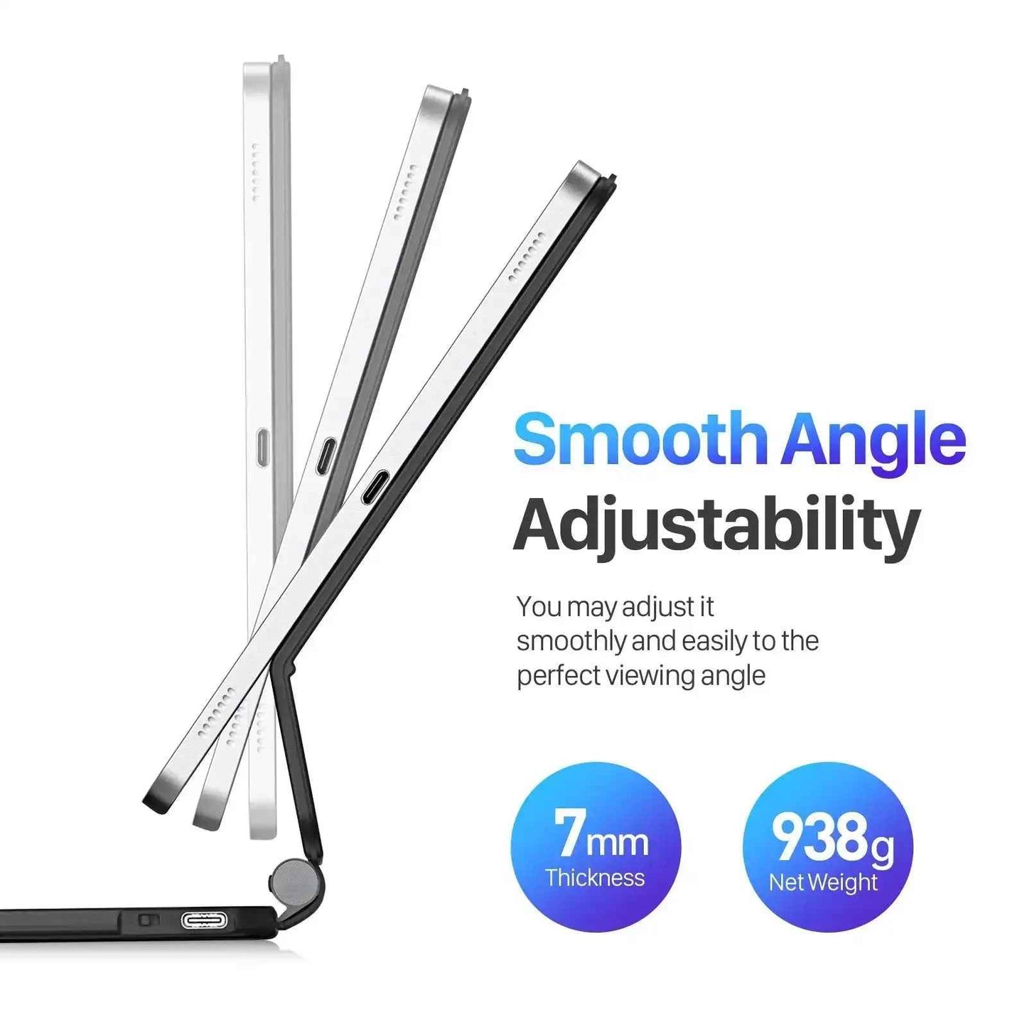 MK Series Keyboard with Protective Case for Samsung Tab S10 Plus