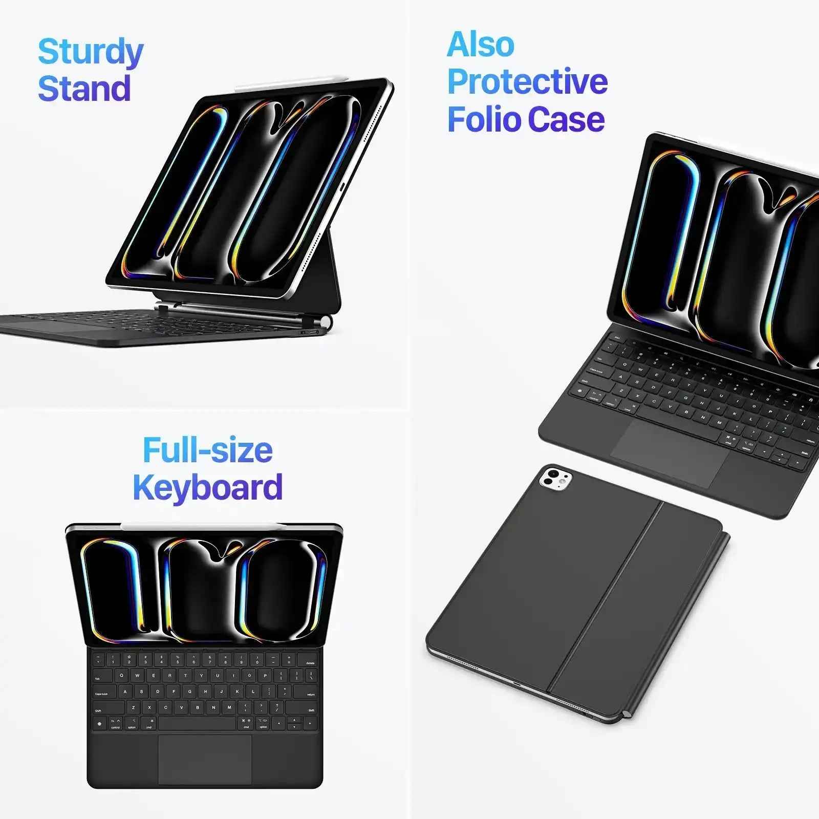 MK Series Keyboard with Protective Case for iPad Pro 13(2024)