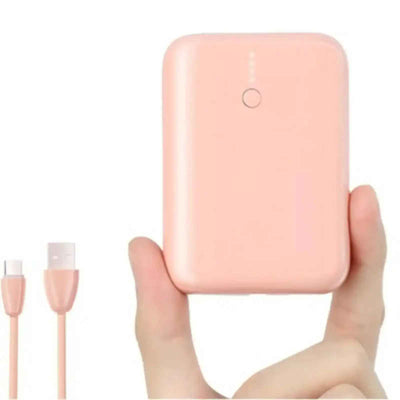MOVE SPEED Portable Charger Mini Cute Power Bank 10000mAh 22.5W (YSPBQ10-22)-Pink (Motherboard Upgrade)