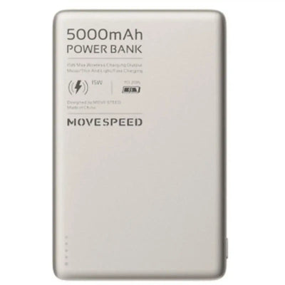 MOVE SPEED S5 Ultra-thin Titanium Magnetic Power Bank 5000mAh PD20W (YSPBS05)-Gold move speed