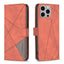 Magnetic Buckle Rhombus Texture Leather Phone Case MyMobile