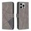 Magnetic Buckle Rhombus Texture Leather Phone Case MyMobile