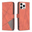 Magnetic Buckle Rhombus Texture Leather Phone Case MyMobile