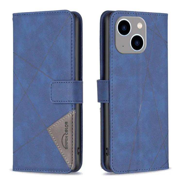 Magnetic Buckle Rhombus Texture Leather Phone Case MyMobile