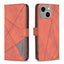 Magnetic Buckle Rhombus Texture Leather Phone Case MyMobile