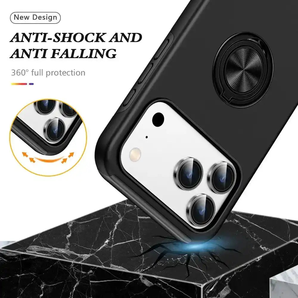 Magnetic Ring Holder Shockproof Case Cover for iPhone 17 Pro Magnetic Ring