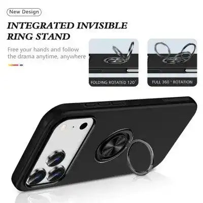 Magnetic Ring Holder Shockproof Case Cover for iPhone 17 Pro Max Shockproof