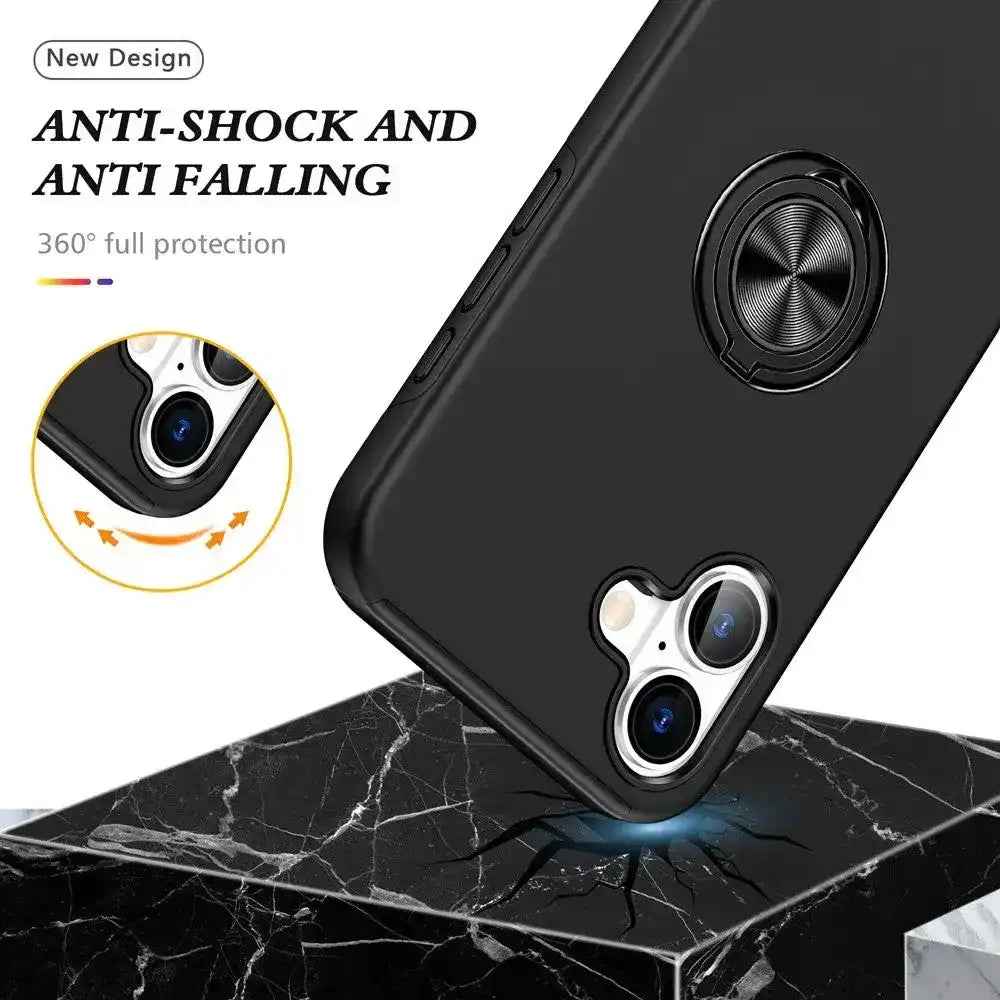 Magnetic Ring Holder Shockproof Case Cover for iPhone 17 Redefine