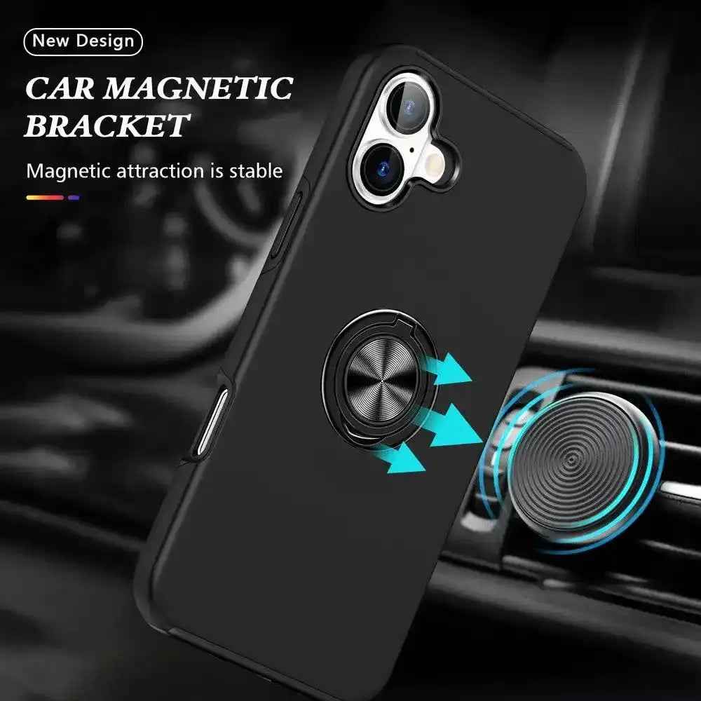 Magnetic Ring Holder Shockproof Case Cover for iPhone 17 Redefine