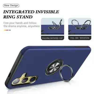 Magnetic Ring Holder Shockproof Cover Case for Samsung Galaxy S25 Plus