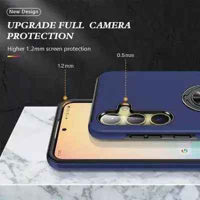 Magnetic Ring Holder Shockproof Cover Case for Samsung Galaxy S25 Plus