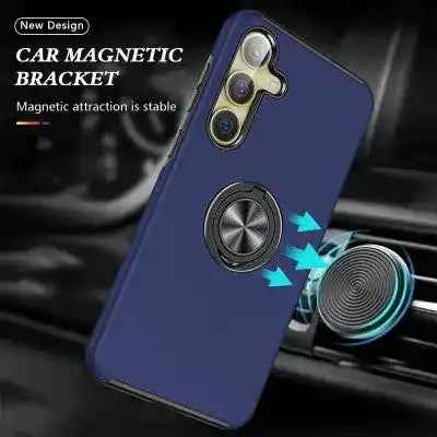 Magnetic Ring Holder Shockproof Cover Case for Samsung Galaxy S25 Plus