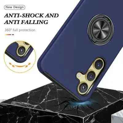 Magnetic Ring Holder Shockproof Cover Case for Samsung Galaxy S25 Plus