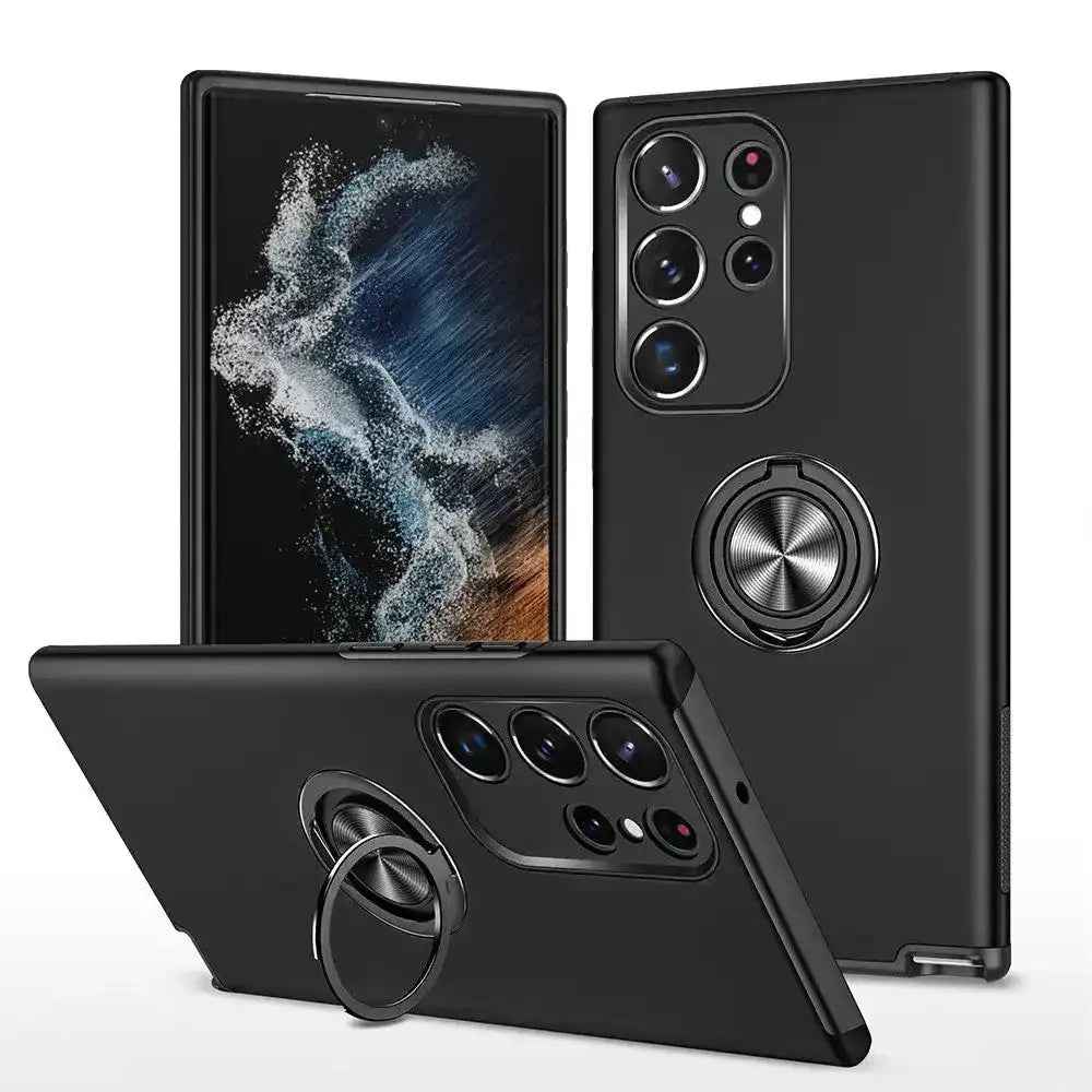 Magnetic Ring Holder Shockproof Cover Case for Samsung Galaxy S25 Ultra