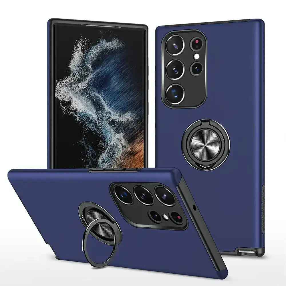 Magnetic Ring Holder Shockproof Cover Case for Samsung Galaxy S25 Ultra