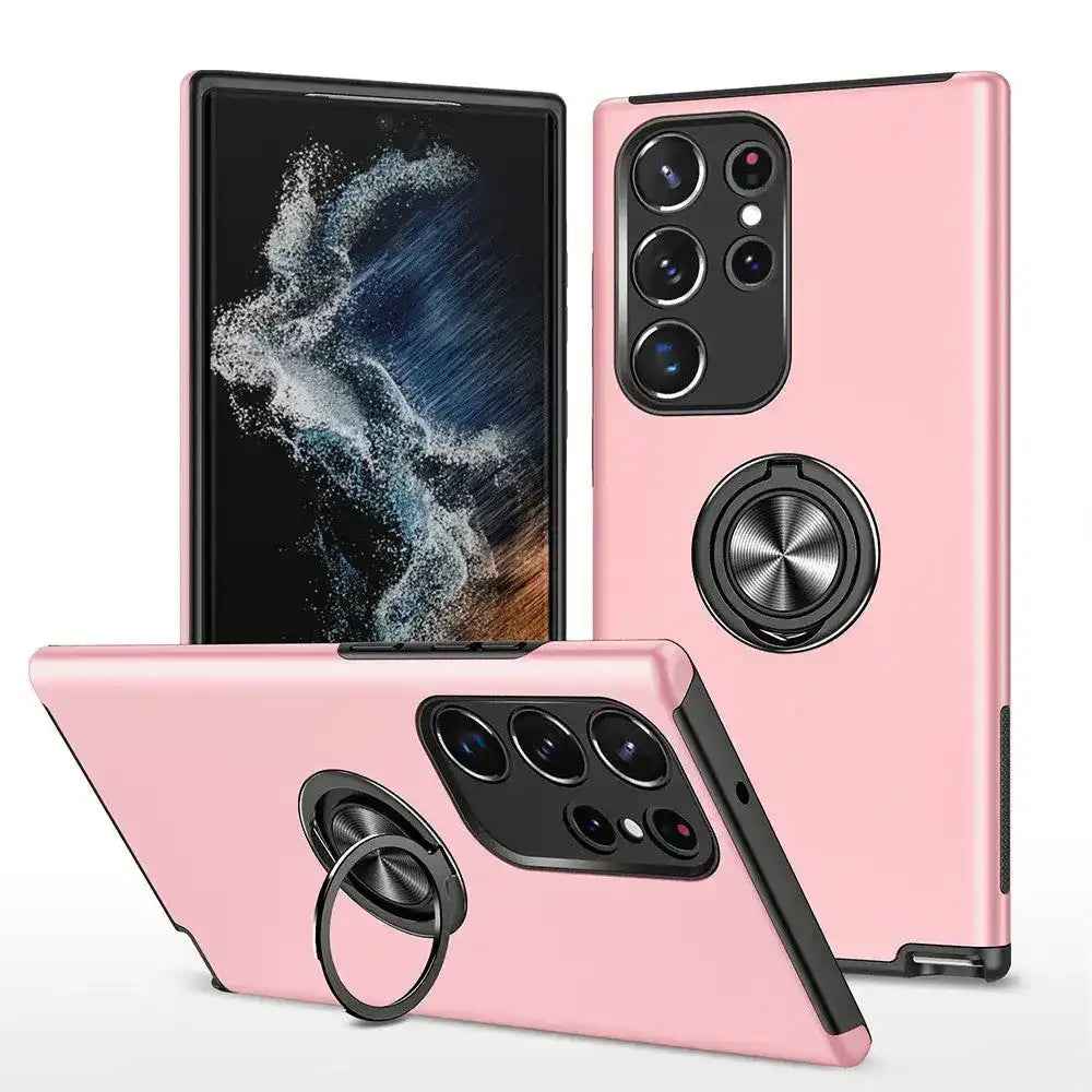 Magnetic Ring Holder Shockproof Cover Case for Samsung Galaxy S25 Ultra