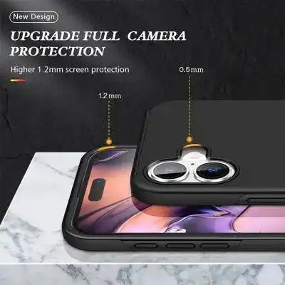Magnetic Ring Holder Shockproof Cover Case for iPhone 16 Plus Shockproof