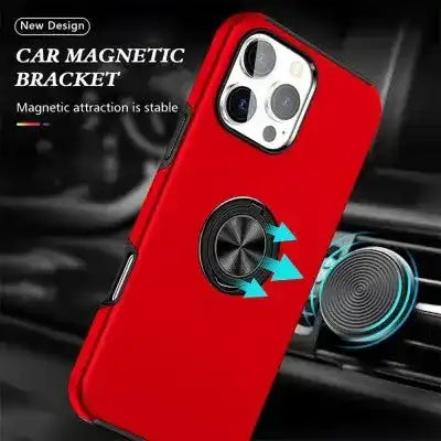 Magnetic Ring Holder Shockproof Cover Case for iPhone 16 Pro Max Shockproof