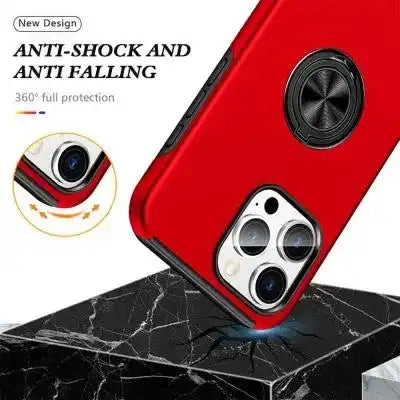 Magnetic Ring Holder Shockproof Cover Case for iPhone 16 Pro Max Shockproof