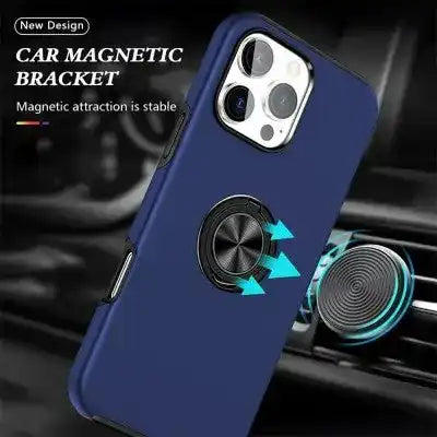 Magnetic Ring Holder Shockproof Cover Case for iPhone 16 Pro Shockproof