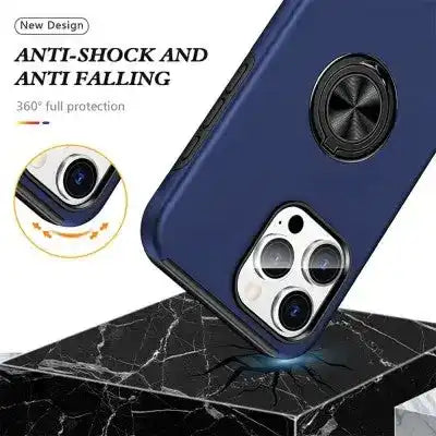 Magnetic Ring Holder Shockproof Cover Case for iPhone 16 Pro Shockproof