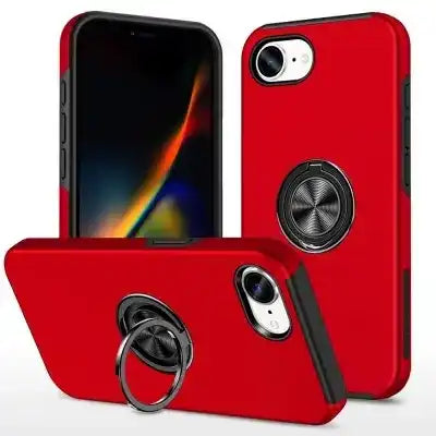 Magnetic Ring Holder Shockproof Cover Case for iPhone 16E Magnetic Ring
