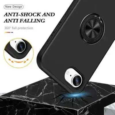 Magnetic Ring Holder Shockproof Cover Case for iPhone 16E Magnetic Ring