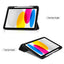 Shockproof Smart Trifold Case for iPad Air13 (iP 12.9) 2020/2022 with Pencil Holder – Clear Back Cover, Auto Sleep/Wake