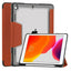 Shockproof Smart Trifold Case for iPad 10.2 inch (9th/8th/7th Gen) with Pencil Holder – Clear Back Cover, Auto Sleep/Wake