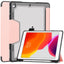 Shockproof Smart Trifold Case for iPad 10.2 inch (9th/8th/7th Gen) with Pencil Holder – Clear Back Cover, Auto Sleep/Wake