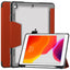 Shockproof Smart Trifold Case for iPad Air13 (iP 12.9) 2020/2022 with Pencil Holder – Clear Back Cover, Auto Sleep/Wake