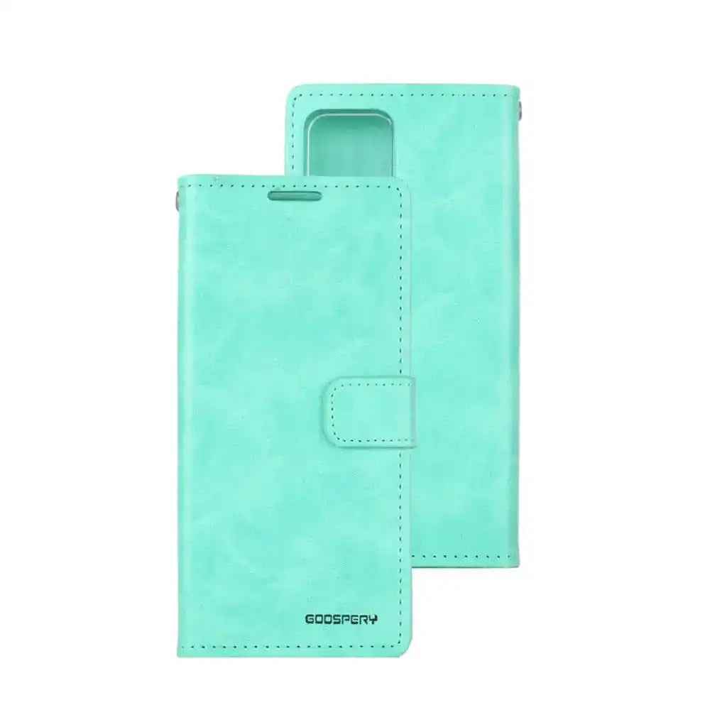 Mercury Blue Moon Diary Case With Magnetic Ring for Samsung Galaxy S25