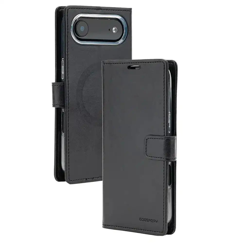 Mercury Blue Moon Diary Case With Magnetic Ring for iPhone 17 Air Mercury