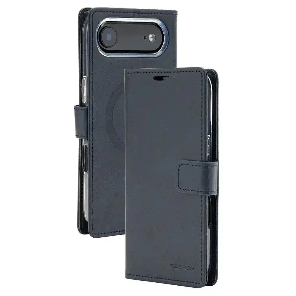 Mercury Blue Moon Diary Case With Magnetic Ring for iPhone 17 Air Mercury