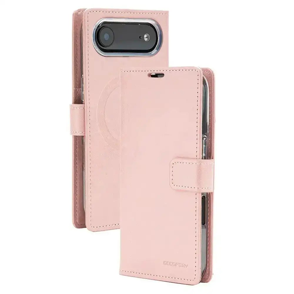 Mercury Blue Moon Diary Case With Magnetic Ring for iPhone 17 Air Mercury