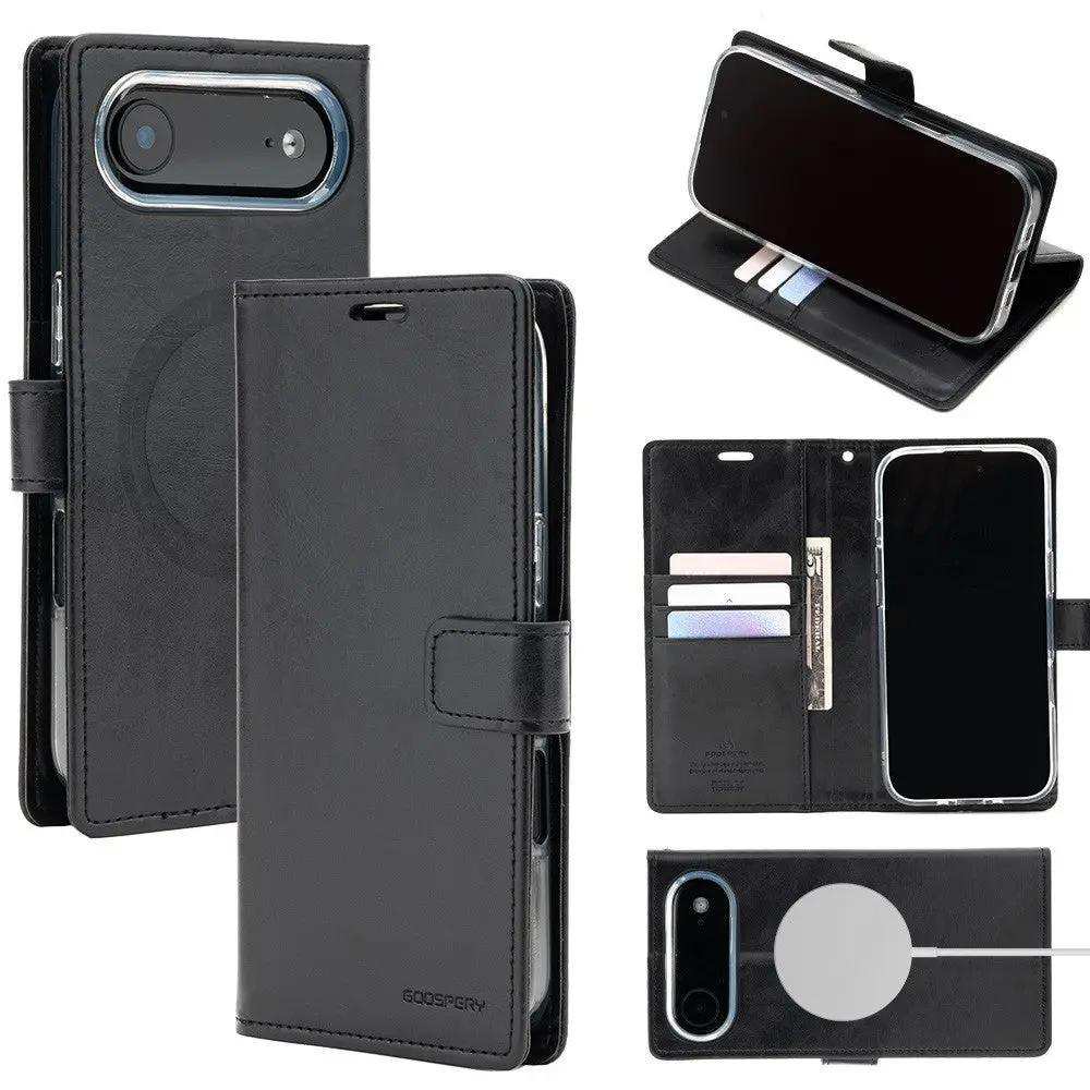 Mercury Blue Moon Diary Case With Magnetic Ring for iPhone 17 Air Mercury